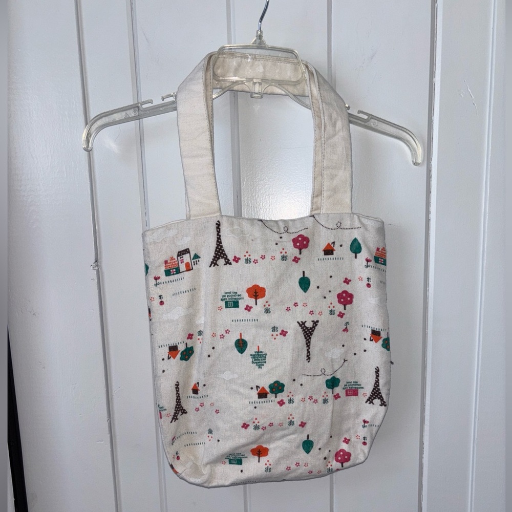 Cammie Crafty Canvas Tote Medium Off White Effile Tower